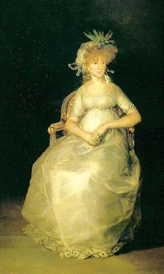 Francisco de Goya Portrait of the Maria Teresa de Borbon y Vallabriga, oil painting image